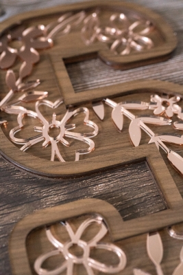 Buchstabe floral 3D